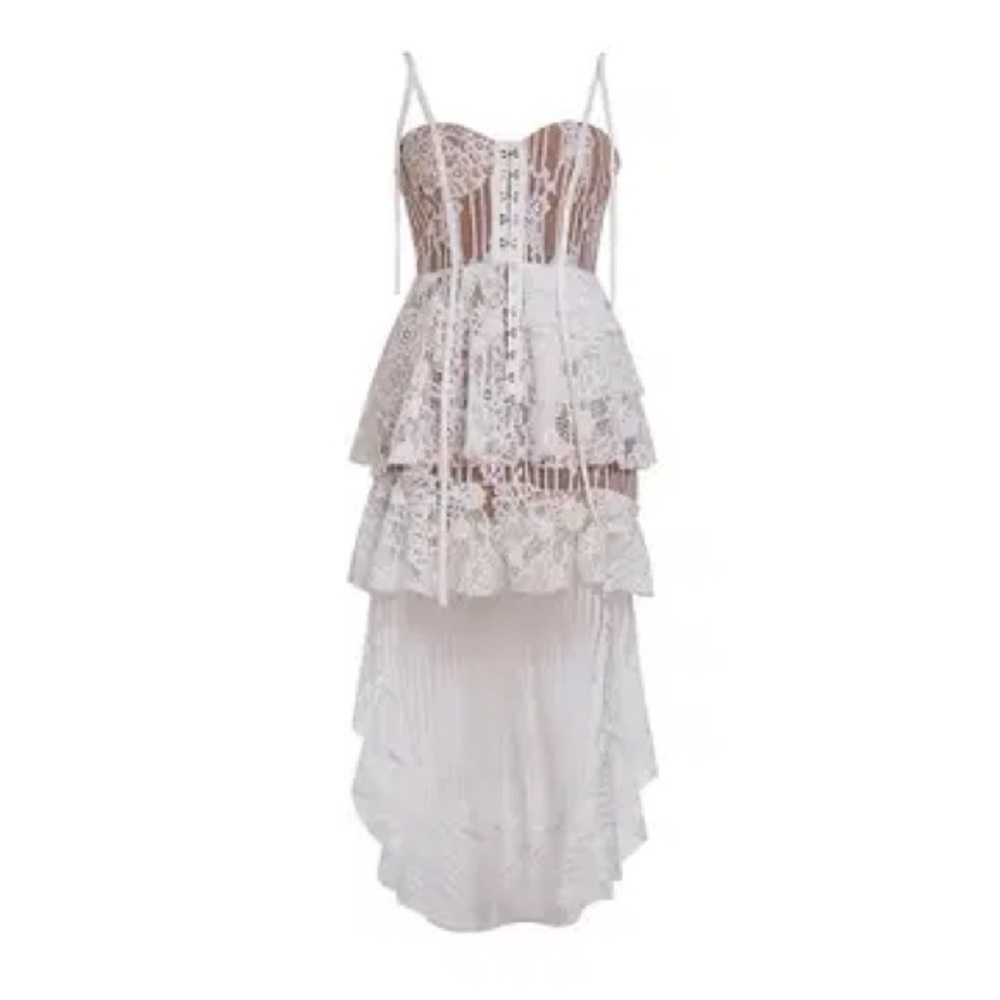🆕 GYOKUU WEARING Lace Detail Mini Dress Size S